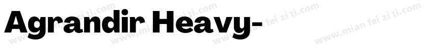 Agrandir Heavy字体转换